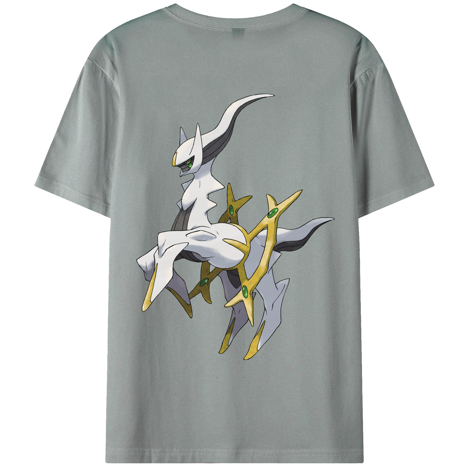 （画像用） ポケットモンスター Pokémon 綿100％ メンズ半袖Tシャツ（バックプリント） 通気性